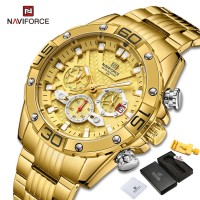 Business Class Golden chronograph watch NV02GL